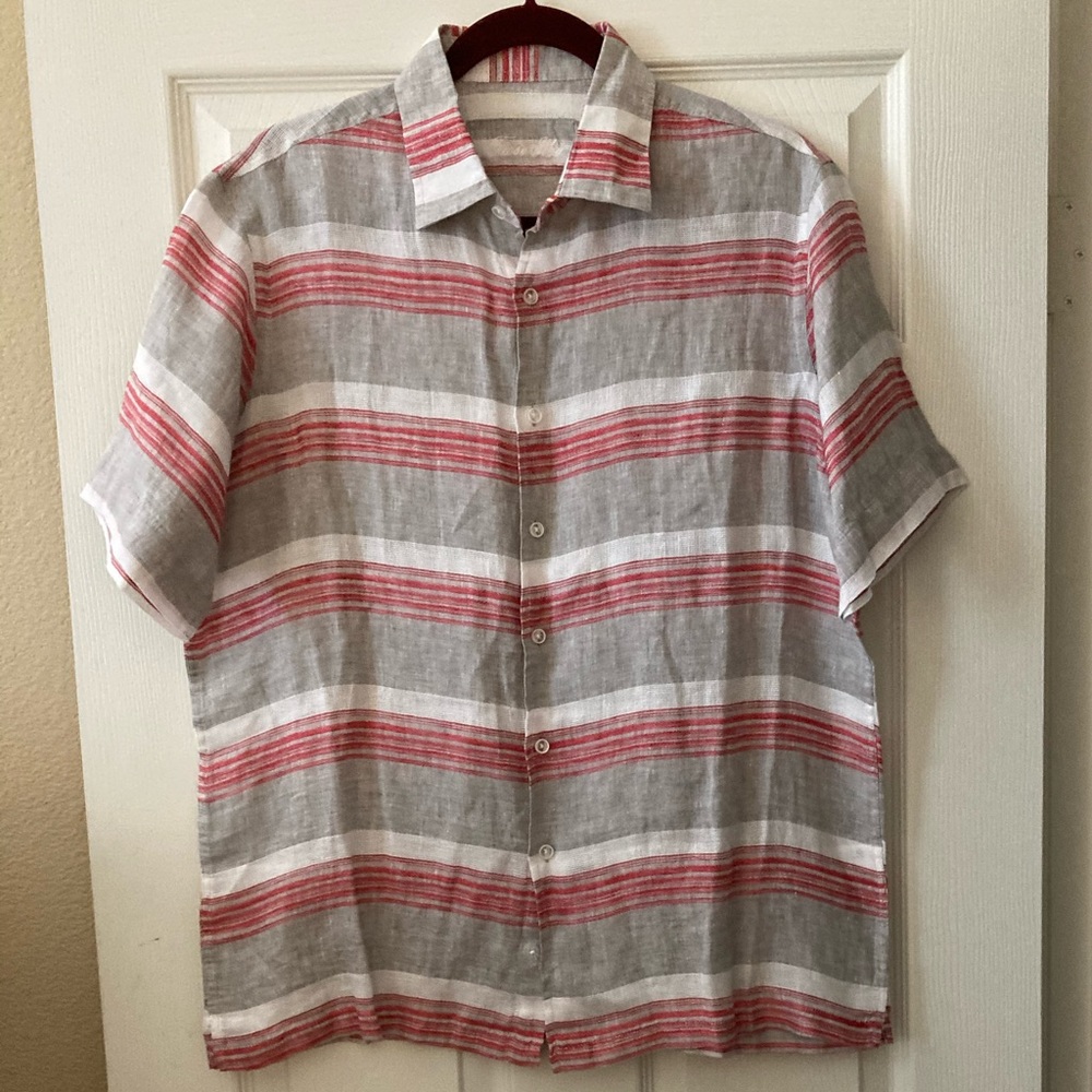 Linen Camp Shirt by Tasso Elba